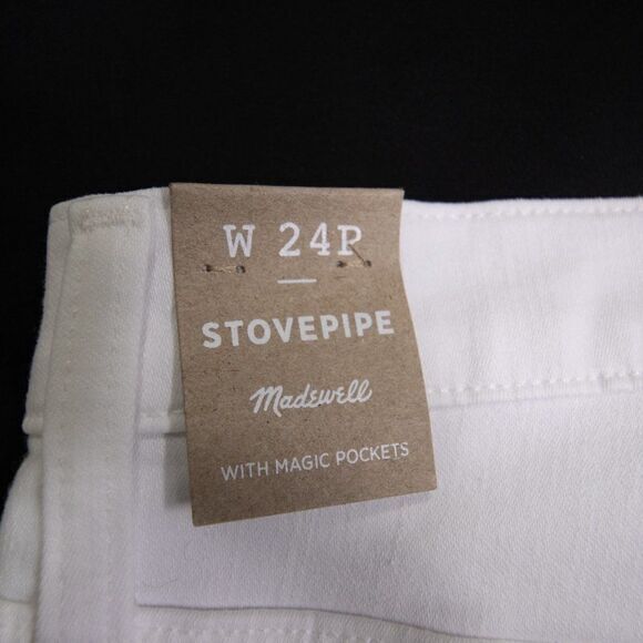Madewell Stovepipe Jeans in Pure White - Picture 9 of 14